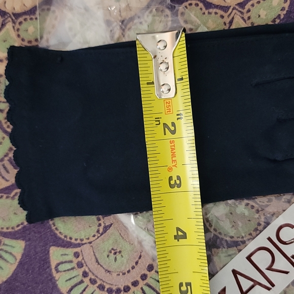 Deadstock Aris Ladies Gloves Navy Fabric - Picture 6 of 7